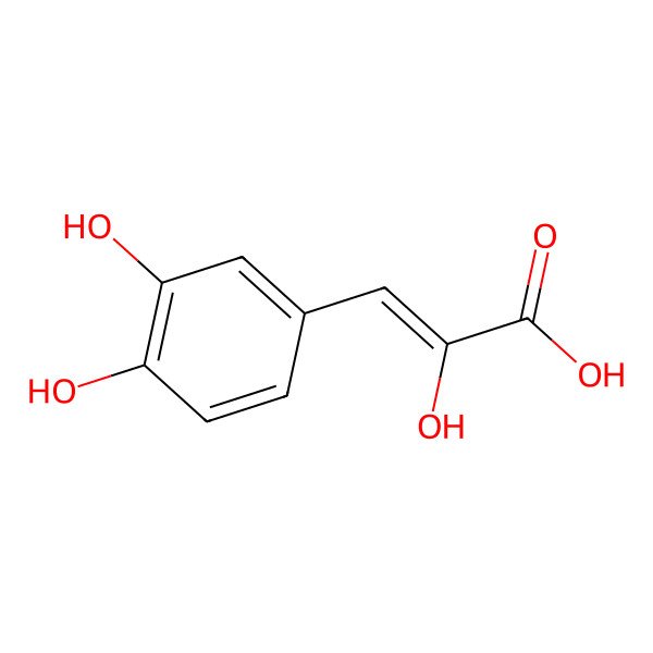 2D Structure of Hydroxycaffeic acid