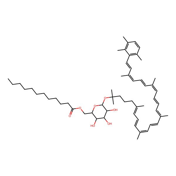 2D Structure of Hydroxychlorobactene glucoside laurate