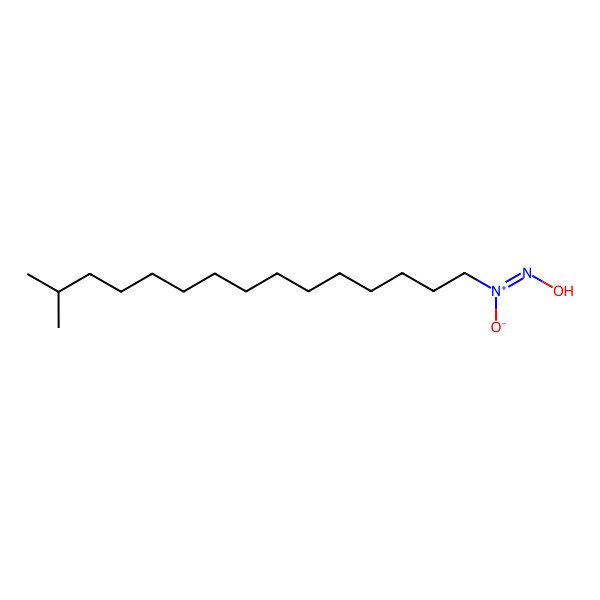 2D Structure of Hydroxyimino-(14-methylpentadecyl)-oxidoazanium
