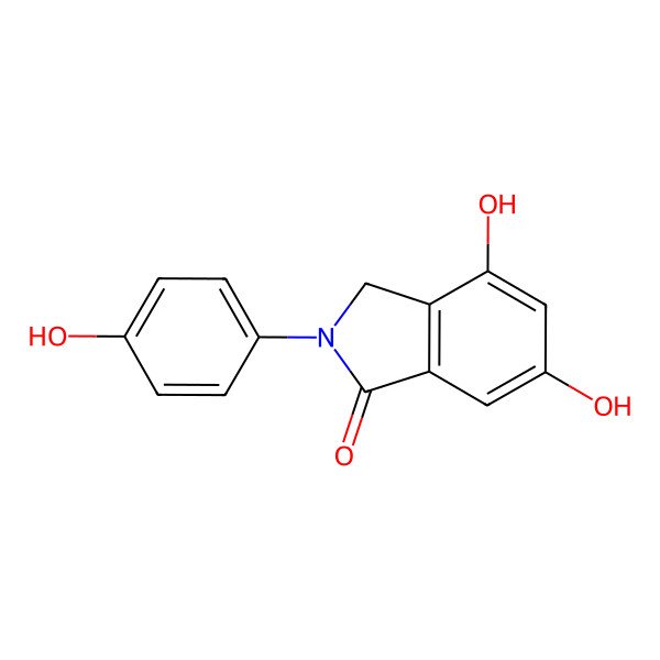 2D Structure of Hydroxyphenyl dihydroxyisoindolinone 2D Structure of Hydroxyphenyl dihydroxyisoindolinone