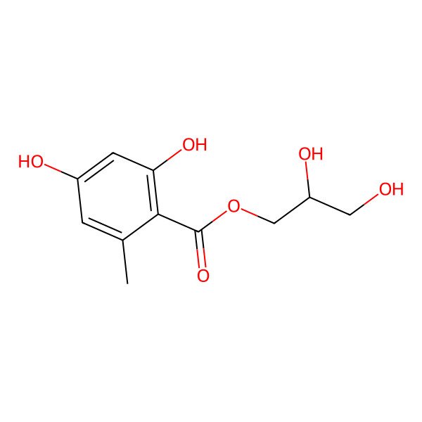 2D Structure of Hydroxypropan-2', 3'-diol orsellinate