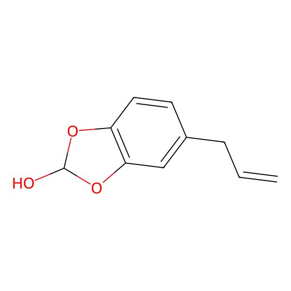 2D Structure of Hydroxysafrole