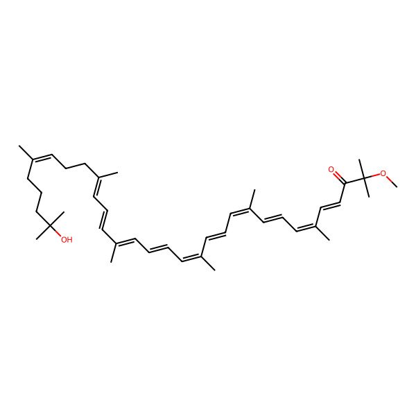 2D Structure of Hydroxyspheroidenone