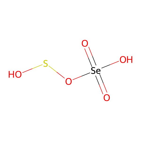 2D Structure of Hydroxysulfanyl hydrogen selenate