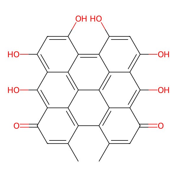 2D Structure of Hypericin