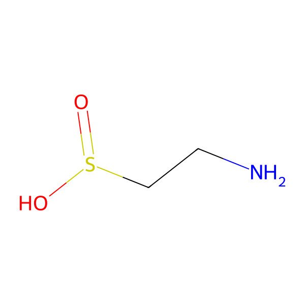 2D Structure of Hypotaurine