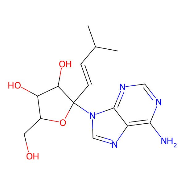 2D Structure of i-Pentenyladenosine
