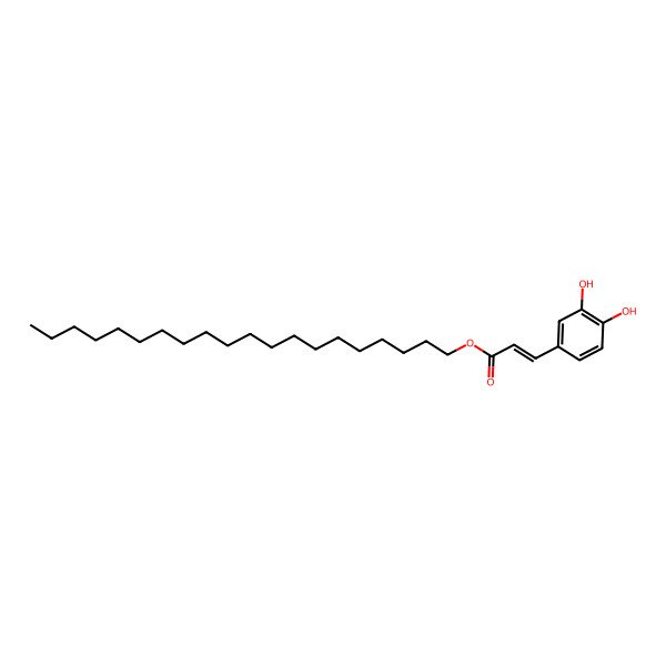 2D Structure of Icosyl 3-(3,4-dihydroxyphenyl)prop-2-enoate
