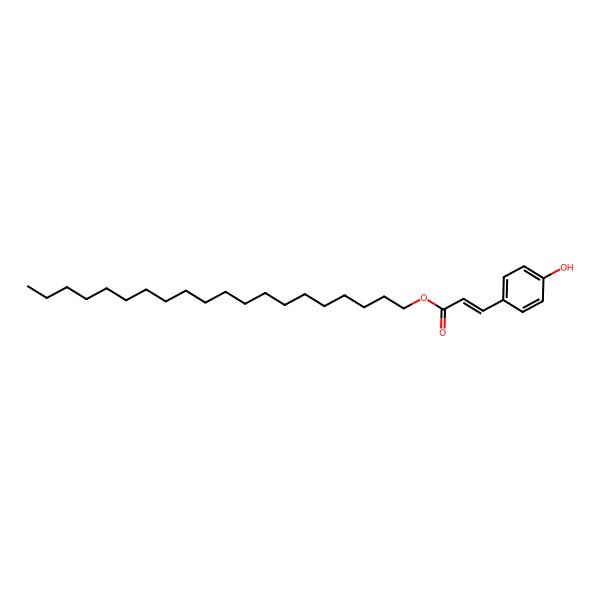 2D Structure of Icosyl 3-(4-hydroxyphenyl)prop-2-enoate