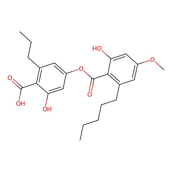 2D Structure of Imbricaric acid