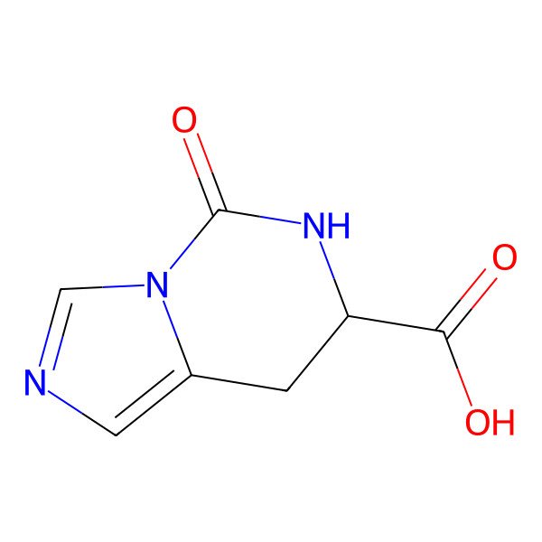 2D Structure of Imidazo[1,5-c]pyrimidine-7-carboxylic acid, 5,6,7,8-tetrahydro-5-oxo-