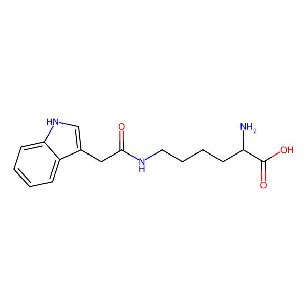 2D Structure of Indole-3-acetyl-epsilon-L-lysine