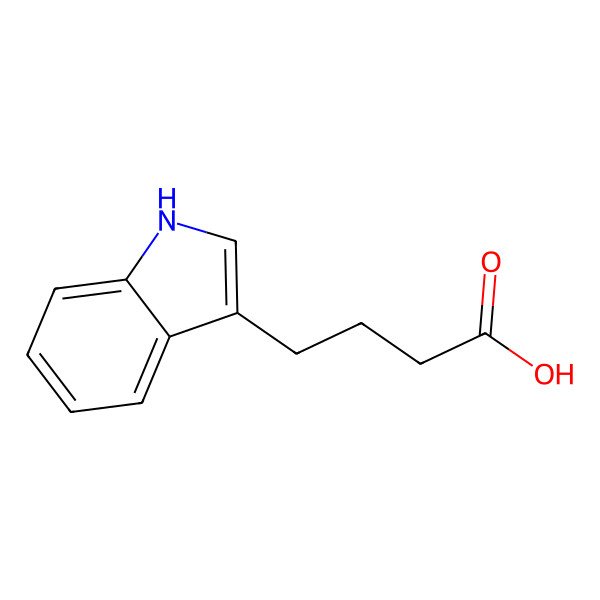 2D Structure of Indole-3-butyric acid