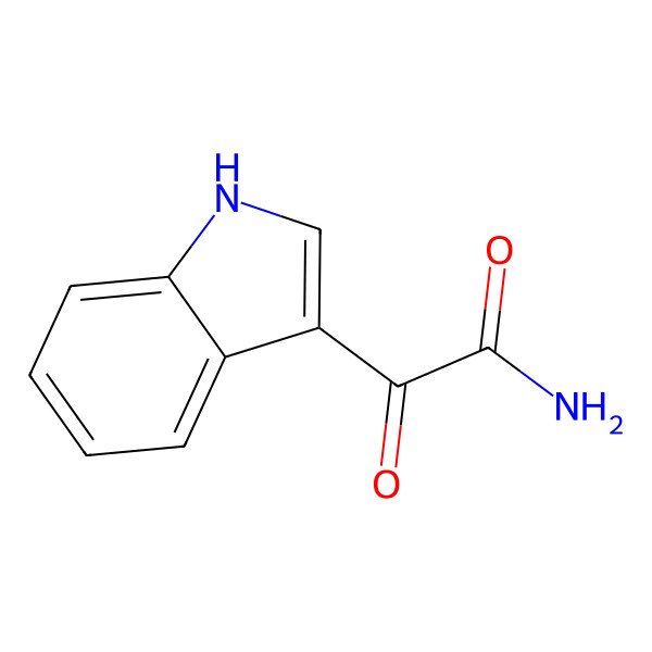 2D Structure of 2-(1H-indol-3-yl)-2-oxoacetamide