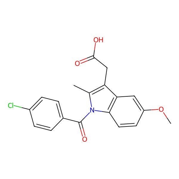2D Structure of Indomethacin
