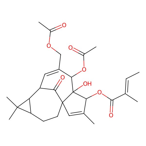 2D Structure of Ingenol 3-angelate 5,20-diacetate