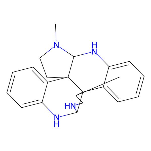 2D Structure of 10,24-Dimethyl-8,10,20,22-tetrazahexacyclo[11.11.0.01,21.02,7.09,13.014,19]tetracosa-2,4,6,14,16,18-hexaene