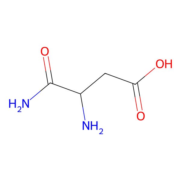 2D Structure of 3,4-Diamino-4-oxobutanoic acid