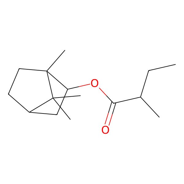 2D Structure of Isobornyl 2-methylbutyrate