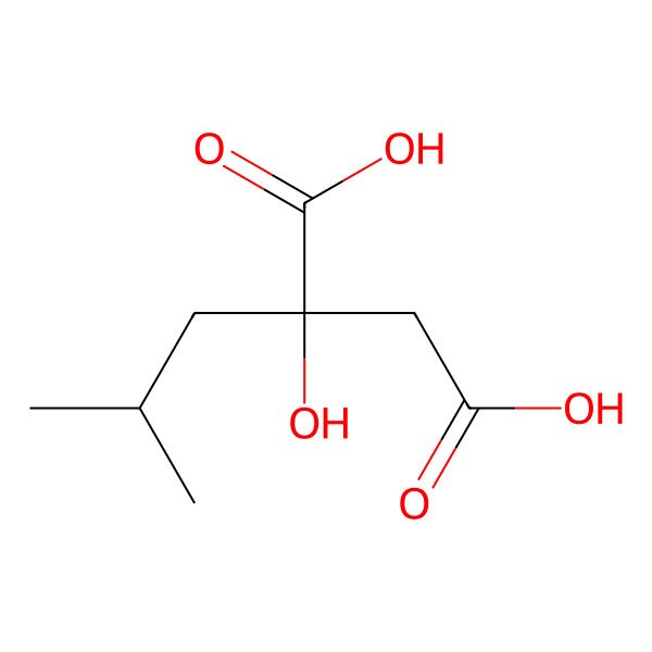 2D Structure of Isobutylmalic acid