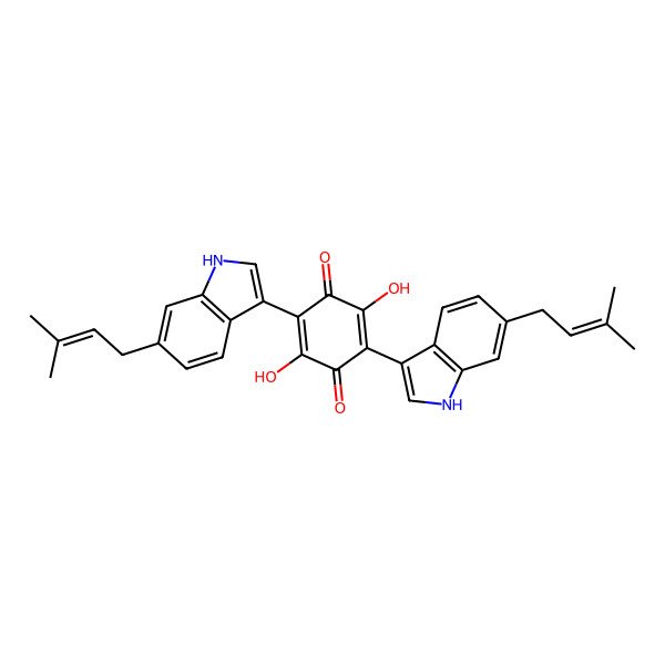 2D Structure of Asterriquinone CT3