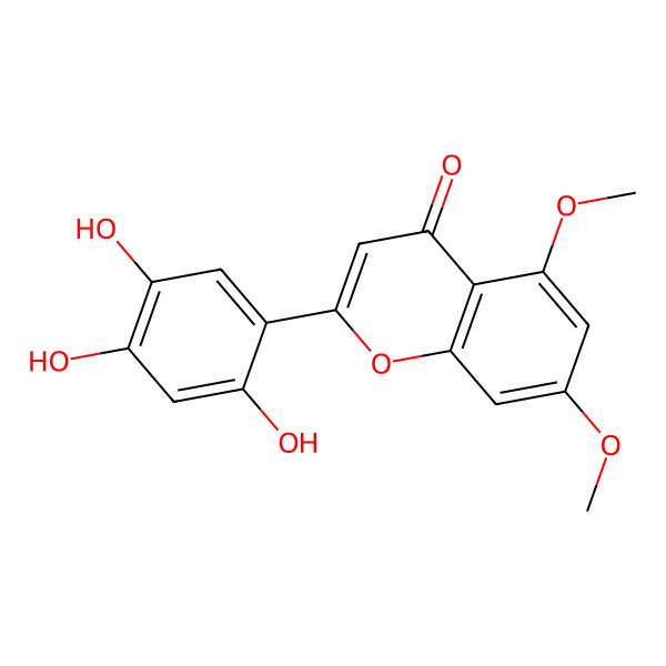 2D Structure of Isoetin 5,7-dimethyl ether