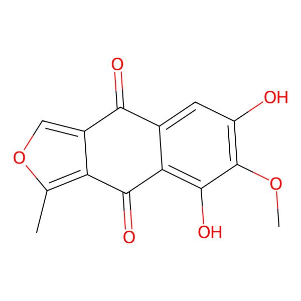 2D Structure of Isofuranonaphthoquinone B