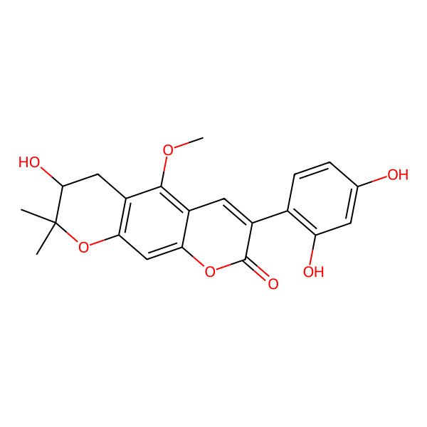 2D Structure of Isolicopyranocoumarin