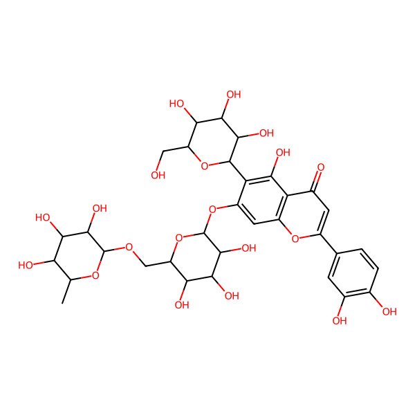 2D Structure of Isoorientin 7-rutinoside