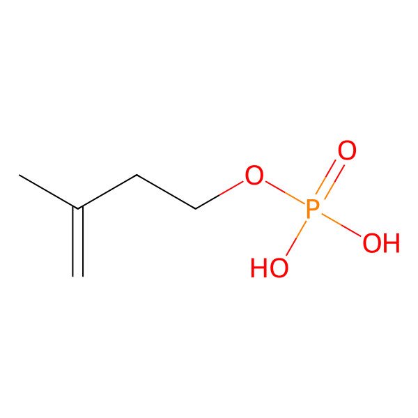 2D Structure of Isopentenyl phosphate