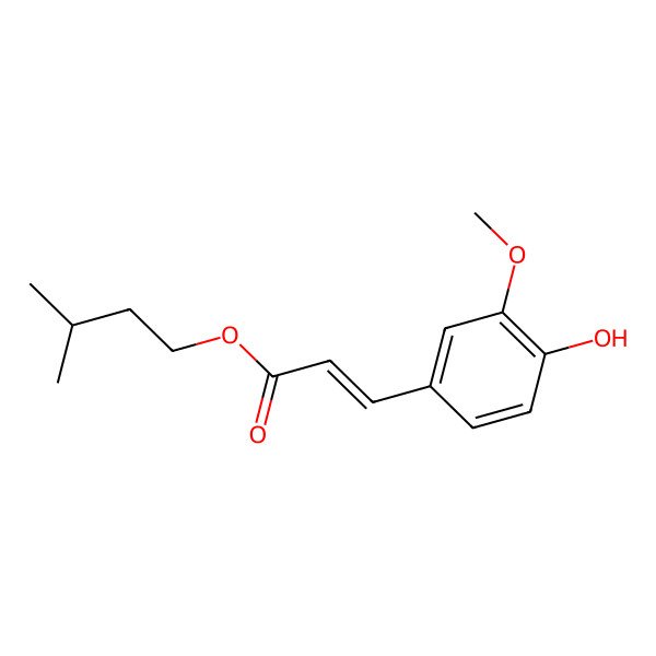 2D Structure of Isopentyl Ferulate