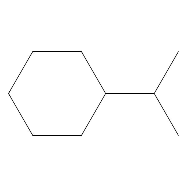2D Structure of Isopropylcyclohexane 2D Structure of Isopropylcyclohexane