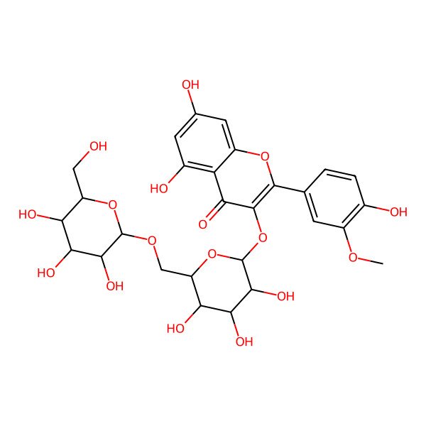 2D Structure of Isorhamnetin 3-gentiobioside