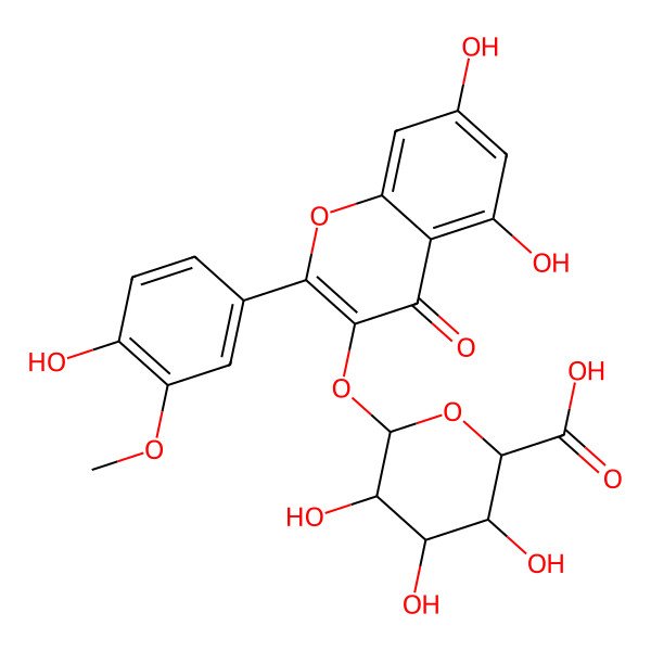 2D Structure of Isorhamnetin 3-glucuronide