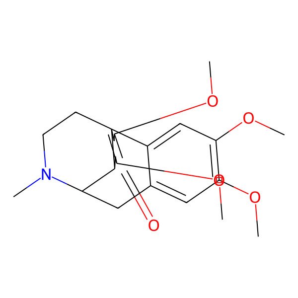 2D Structure of (1R,9S,10R)-4,5,12,13-tetramethoxy-17-methyl-17-azatetracyclo[7.5.3.01,10.02,7]heptadeca-2,4,6,12-tetraen-11-one