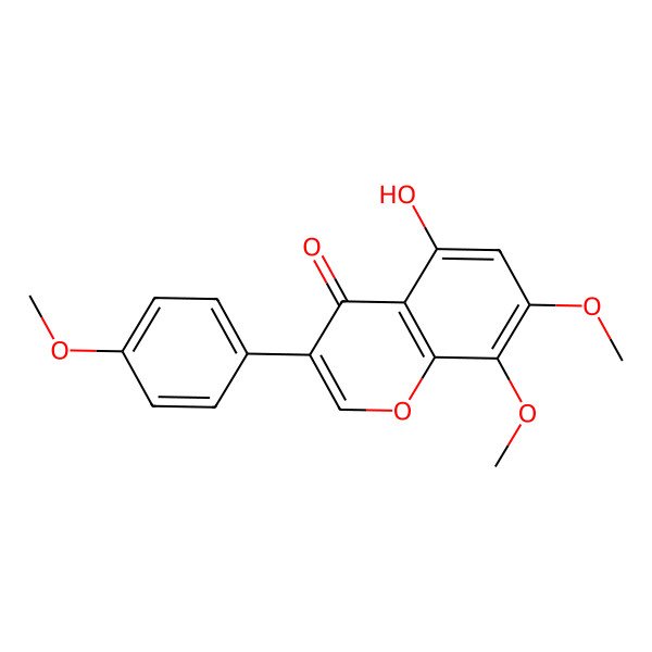 2D Structure of Isotectorigenin, 7-methyl ether
