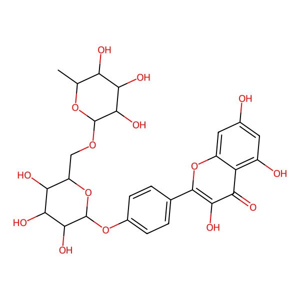 2D Structure of Kaempferol 4'-rutinoside 2D Structure of Kaempferol 4'-rutinoside