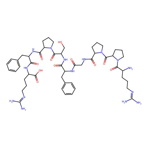 2D Structure of Kallidin I;L-Bradykinin;Synthetic bradykinin