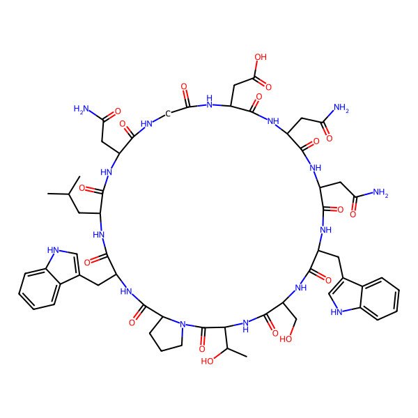 2D Structure of Kawaguchipeptin B
