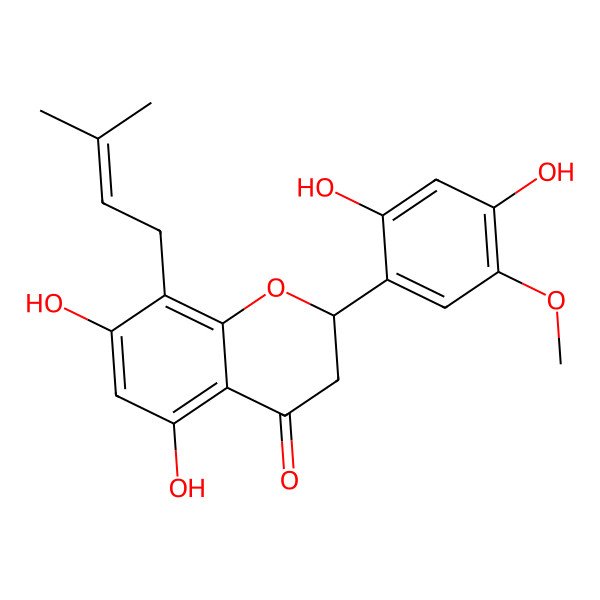 2D Structure of Kushenol W