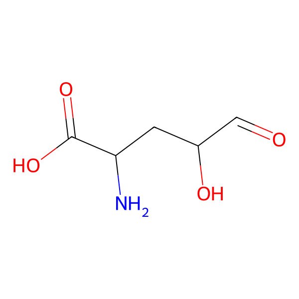 2D Structure of L-4-hydroxyglutamate semialdehyde