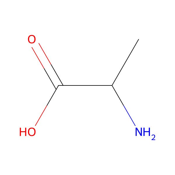 2D Structure of L-Alanine-d4
