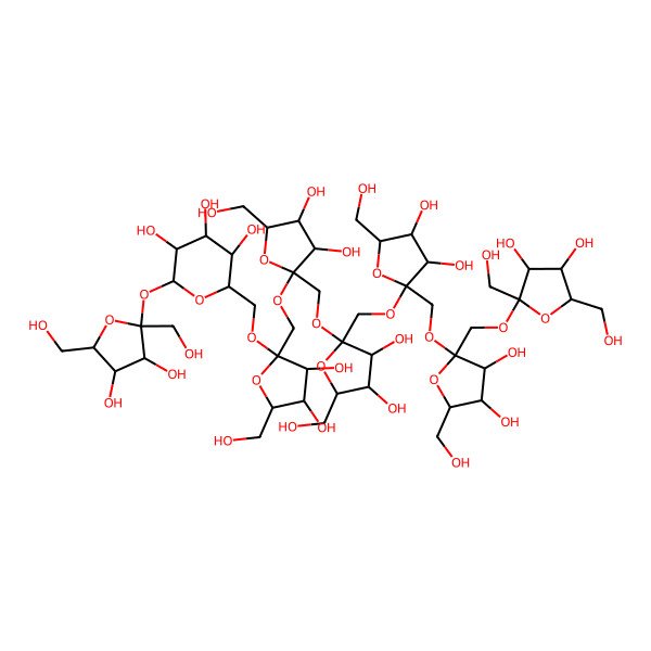 2D Structure of L-Fruf(b2-1)L-Fruf(b2-1)L-Fruf(b2-1)L-Fruf(b2-1)L-Fruf(b2-1)L-Fruf(b2-6)Glc(a1-2b)Fruf