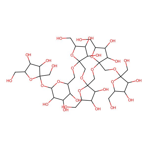 2D Structure of L-Fruf(b2-1)L-Fruf(b2-1)L-Fruf(b2-1)L-Fruf(b2-6)Glc(a1-2b)Fruf