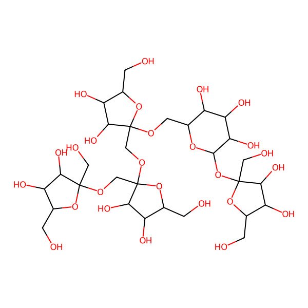 2D Structure of L-Fruf(b2-1)L-Fruf(b2-1)L-Fruf(b2-6)Glc(a1-2b)Fruf