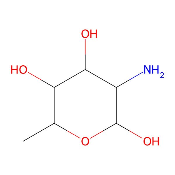 2D Structure of L-Fucosamine