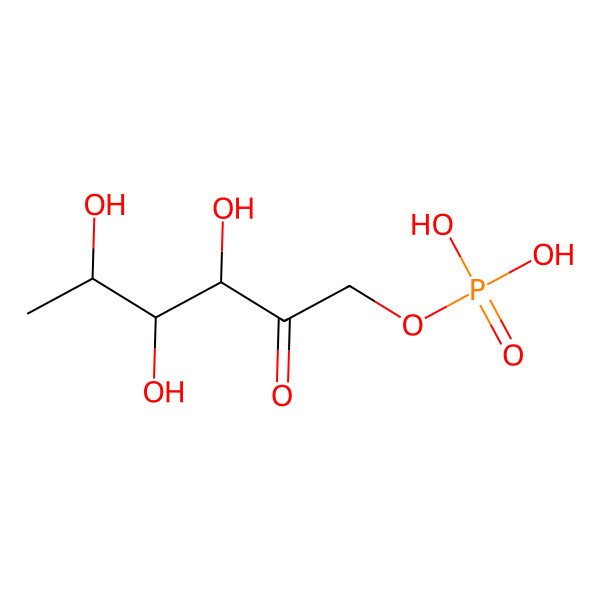 2D Structure of L-Fuculose 1-phosphate