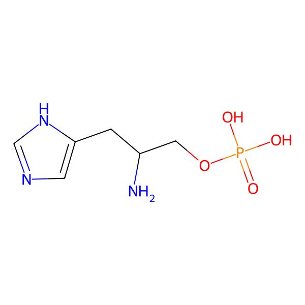 2D Structure of L-Histidinol phosphate