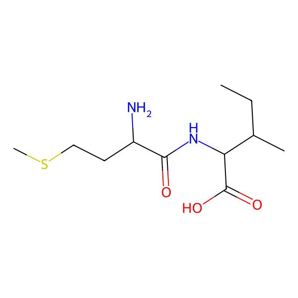 2D Structure of L-Methionyl-L-isoleucine