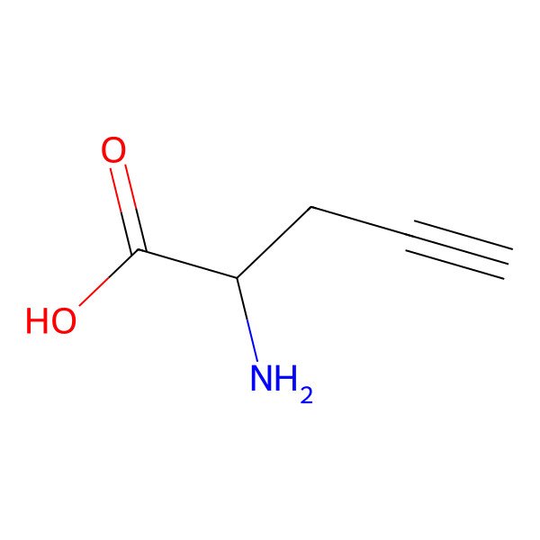 2D Structure of L-Propargylglycine